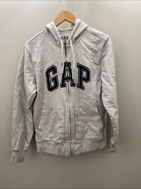 GAP  arch logo Gray Full-Zip Hoodie M